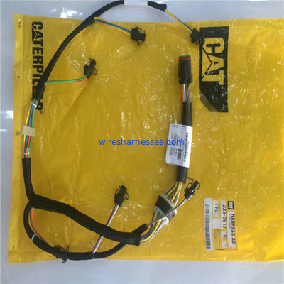 E325D E329D ชุดสายไฟเครื่องยนต์ 2225917 CAT Excavator
