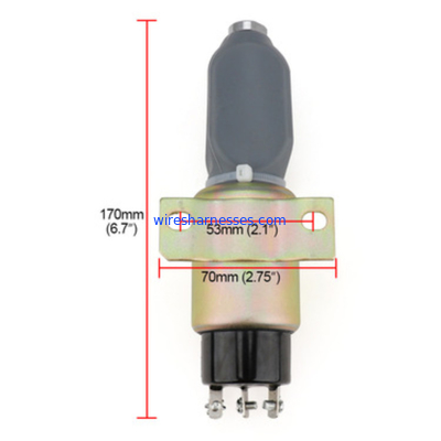 PC200-7 สวิตช์ Cummins Flameout น้ำมันเครื่องปิดสวิตช์วาล์ว 3864274